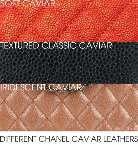 chanel calfskin vs caviar leather|A Guide to Different Types of Chanel Leather .